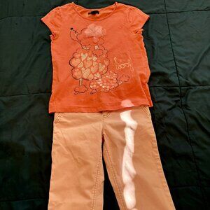 Cute Pink Bundle! GAP Jeans + t-shirt Size 10 slim